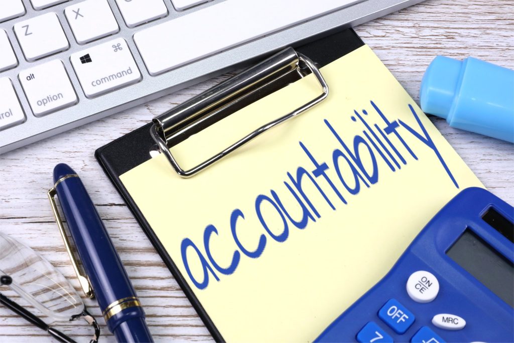 Personal accountability in leadership represented visually