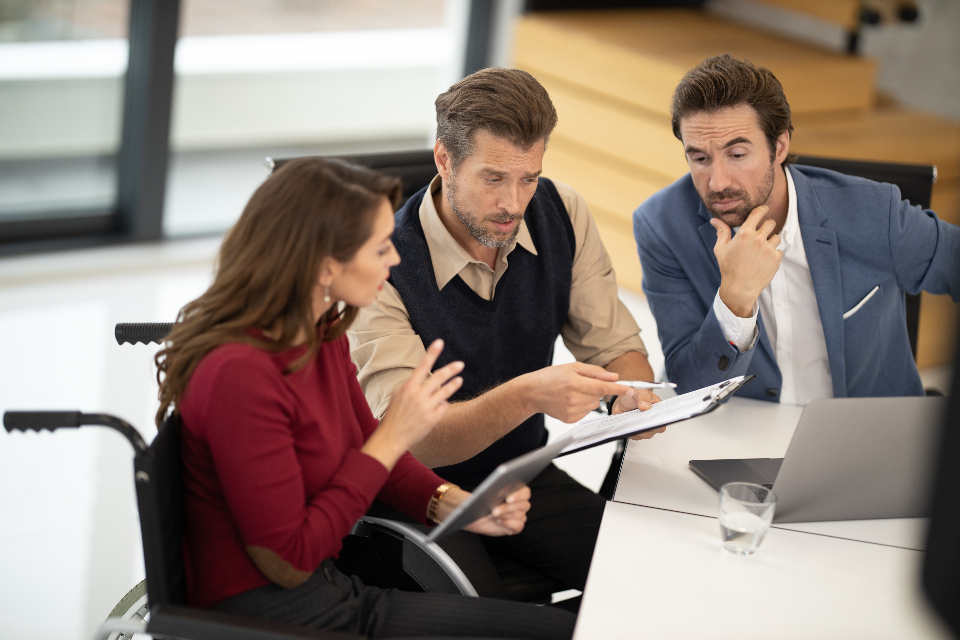 Diverse team collaborating in an inclusive NYC workplace