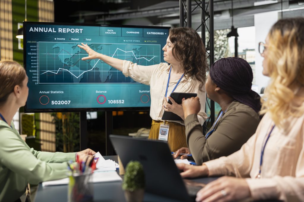 Women leaders collaborating on executive development in New York City